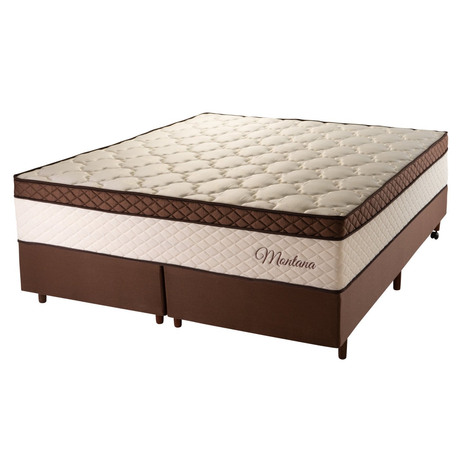 Cama Box Super King Hellen Colchões Molas Ensacadas Montana Master 193x203x71