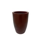 Vaso Para Plantas Coluna Liso Vermelho Polietileno Premium  66cm X 36cm X 24cm Mato Verde