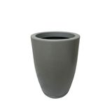 Vaso Para Plantas Coluna Liso Cor Cimento Polietileno Premium 66cm X 36cm X 24cm Mato Verde