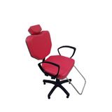 Cadeira Para Salão Cabeleireiro Poltrona Vermelho 90x50x50cm