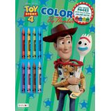 Toy Story Disney 4 32-Page Color by Number Activity Book with 8 Crayons 45662 Bendon