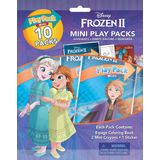 Disney Frozen 2 Mini Coloring Book Play Pack 10 Pack Party Supplies with Coloring Book, Crayons, and Stickers 45816 Bendon