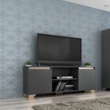 Rack Para TV Até 60 Pol Quiditá Móveis Benevello 180cm 2 Portas