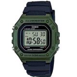 Relógio Casio Illuminator Digital Masculino Verde W-218h-3avdf