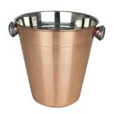 Balde De Gelo Em Inox Bronze 1250 Litros - Mimo Style - An807bz