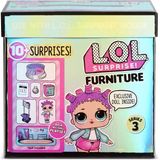 LoL Surprise Furniture Roller Rink com Roller Skater Doll & 10+ Surprises, Furniture, Disco, DJ Stage Room playsets para Toddler Kids Boy and Girl