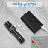 Lanterna Recarregável, Lanterna Tática Led, 1200 Lumens Super Bright Pocket-size Led Torch Com Clipe, Ipx6 Resistente À Água, 4 Modos Para Camping Hi