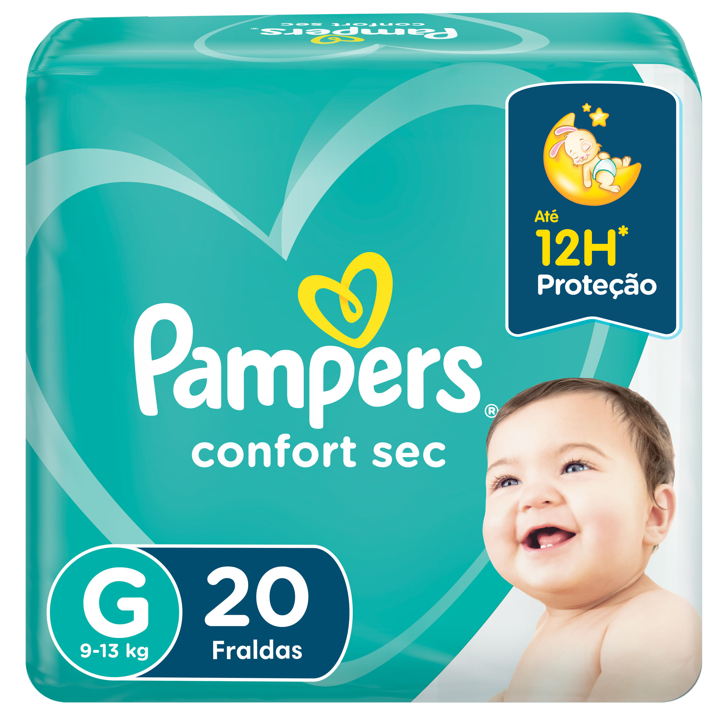 Fralda Pampers Confort Sec Tamanho G 20 Unidades