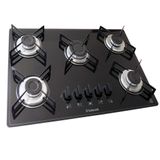 Fogão Cooktop 5 Bocas Semplice Safanelli Preto Bivolt