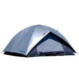 Barraca de Camping Iglu para 6 Pessoas em Fibra de Vidro MOR Luna 9039 Prata e Azul