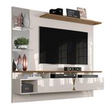 Painel Intense Para Tv Até 55 Polegadas Com 2 Portas E Espelhos Lukaliam