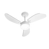 Ventilador De Teto New Cristal Led 3 Pas Plast Transp 127v