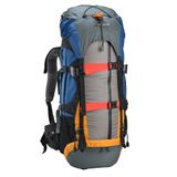 Mochila Cargueira Gyzmo Gt 50 Litros Cinza E Azul Ntk