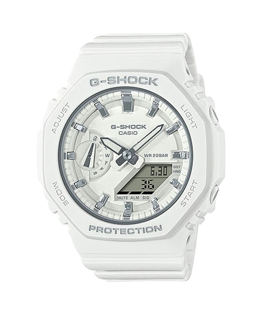 Relógio Casio G-shock Feminino Anadigi Branco Gma-s2100-7adr