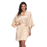 Robe Super Shopping Zone Silky Pure Para Champanhe Feminino