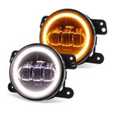 Par Farol Auxiliar Led Compativel Linha Renault Peugeot