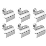 Kit 6 Suporte Papeleira Tampa Para Papel Higiênico Aço Inox