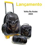 Mochila Escolar Roda Kit Infantil Batman Dl13799k