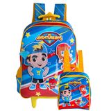 Mochila Escolar com Rodinhas Aventureiros - 17 Litros