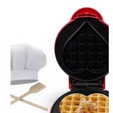 Super Panela Grill Mini Waffles Coração Café Da Manha 220v