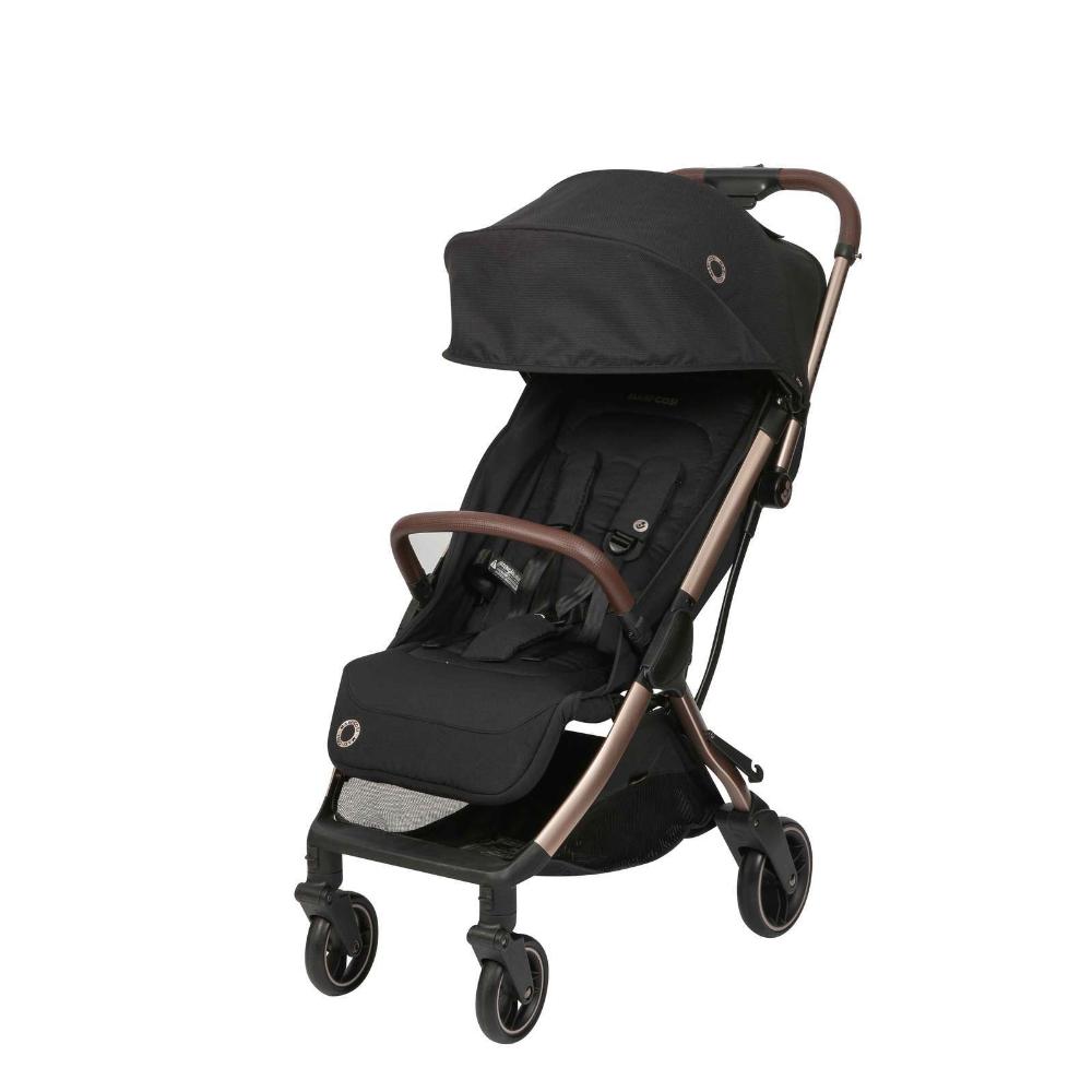 Carrinho De Bebê Eva - Maxi Cosi - Essential Black Champagne