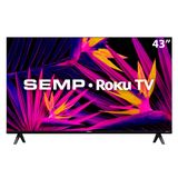 Smart Tv 43&quot; Semp Tcl Led Full Hd 43r6610 Wi-fi, Roku Tv, Alexa Tcl