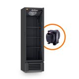 Visa Cooler Multiuso Expositora 0 A 7c 400l Vcm400p Preta Bivolt (com Transformador) Refrimate