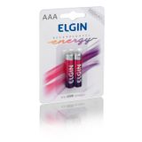 Pilhas Recarregável Aaa Palito Energy 900 Mah Elgin 4 Unid.