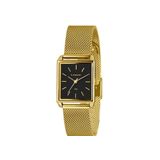 Relógio Feminino Lince Mini Preto 50m Dourado 25mm