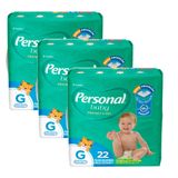 Kit Personal Fralda Soft E Protect Jumbo G - 3 Unidades