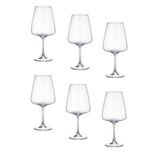 Taça Para Vinho De Cristal Corvus 750ml 6 Peças Bohemia