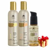 Kit Avlon Shampoo + Cond. Keracare + Silken Seal 240ml