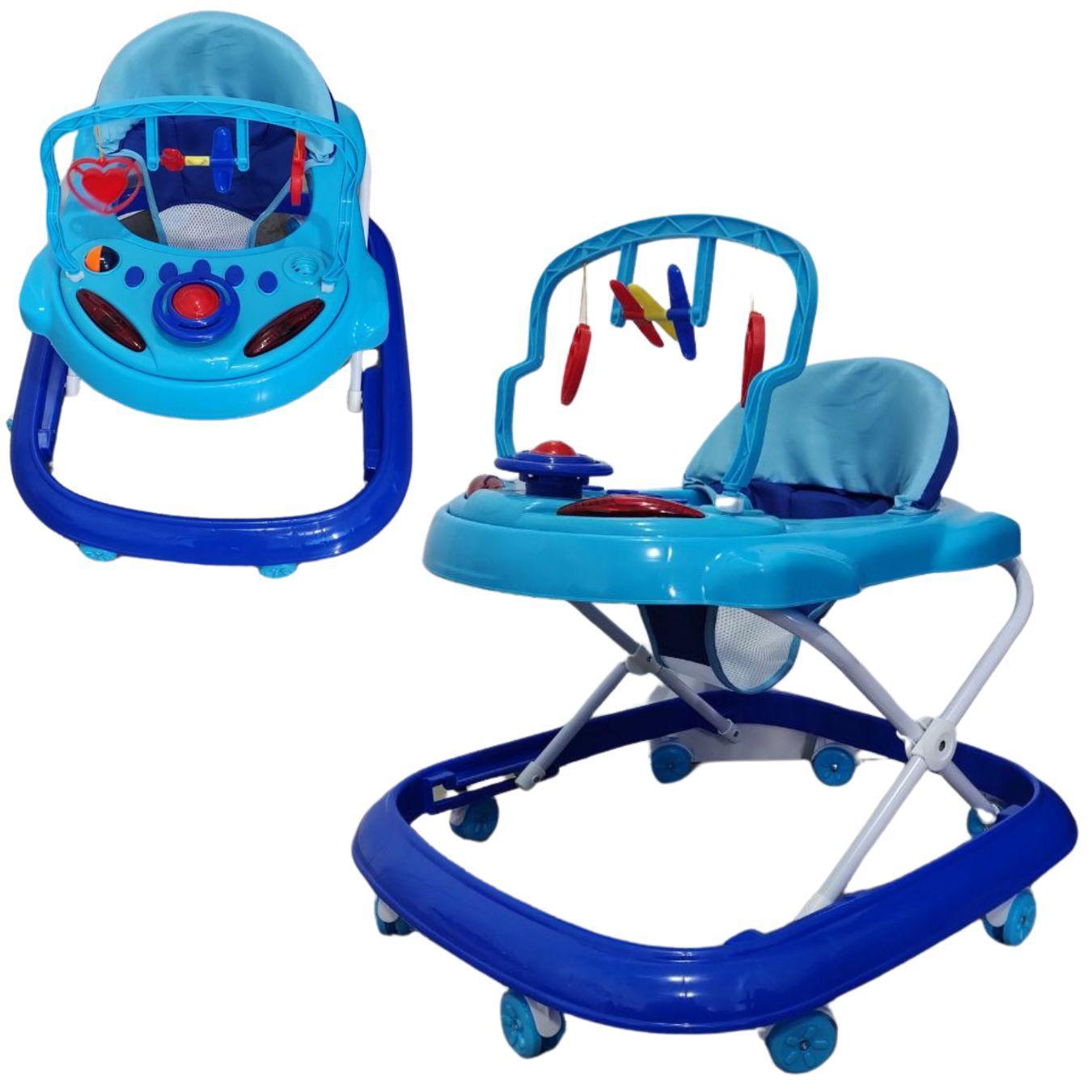 Andador Musical Infantil Bebe Styll - Menino Cor:azul