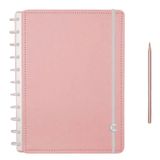 Caderno Inteligente Grande Rose Pastel 80 Folhas