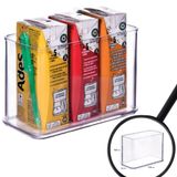 Organizador De Plástico Acrílico 14,6 X 7,3 X 10,6 Cm H2 Plasutil Ref.15468