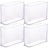 Organizador De Plástico Acrílico 21,9 X 7,3 X 15,75 Cm H3 4 Unidades Plasutil Ref.15518