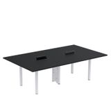 Mesa Reunião 240cm X 120cm Mrcpb2412 Preto/branco