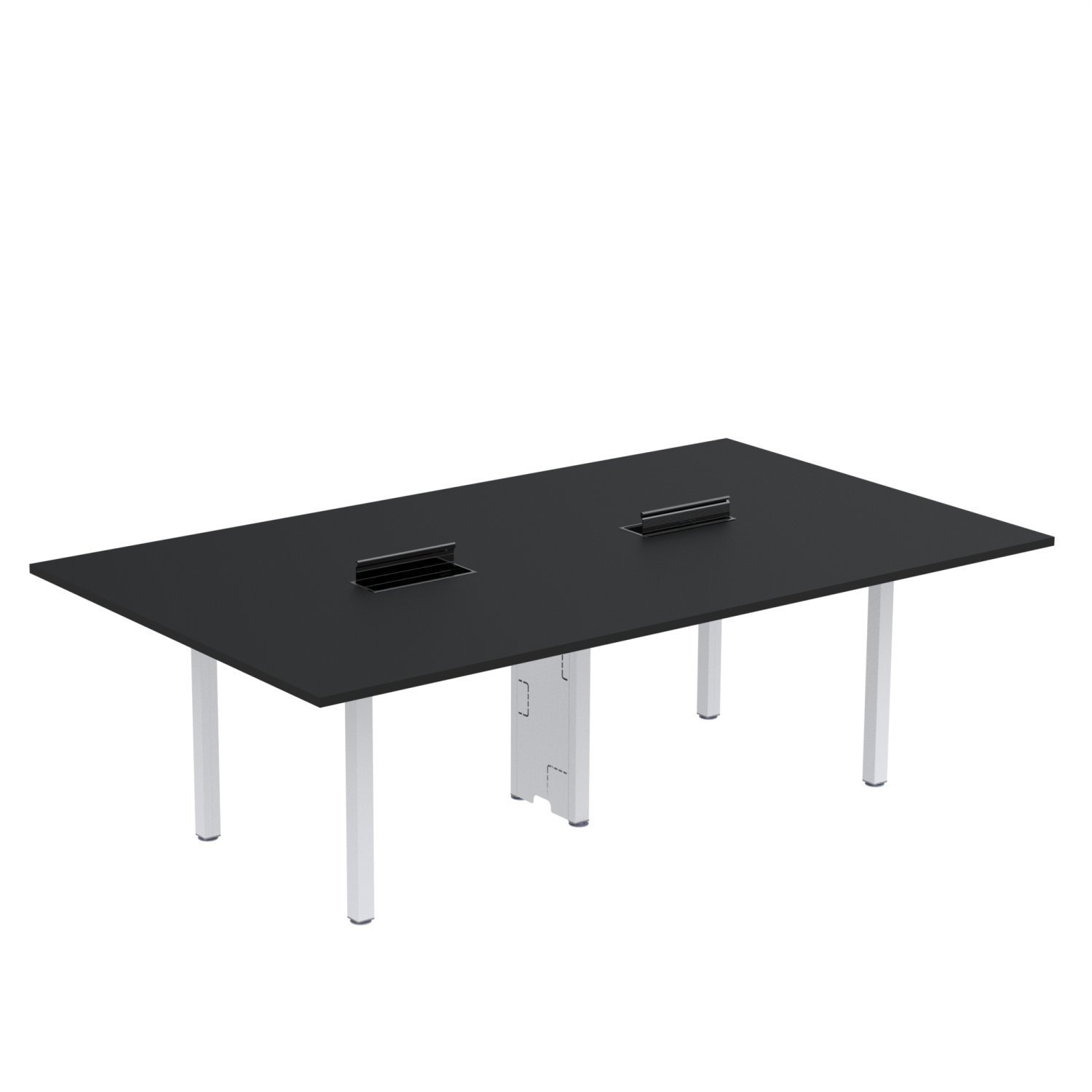 Mesa Reunião 240cm X 120cm Mrcpb2412 Preto/branco