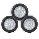 Kit 3 Pneu Completo Para Carrinho De Mão E Carga 3.25 Aro 8