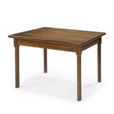 Mesa Retangular 4 Lugares Em Madeira Maciça Mv Outlet Castanho