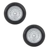 Kit 2 Pneu Completo Para Carrinho De Mão E Carga 3.25 Aro 8