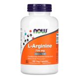 L-arginina 700mg Now Foods 180 Cáps Importados