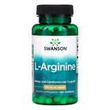 L-arginina 500mg Swanson 100 Capsulas Importado