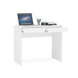 Mesa Tijuca 90cm 2 Gavetas Politorno Branco