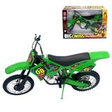 Moto De Motocross De Brinquedo Com Apoio Cor:verde