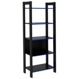 Estante Multiuso 5 Prateleiras Me4166 Preto Azul