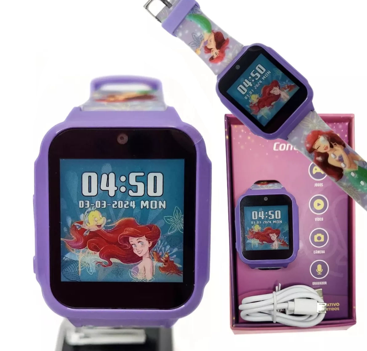 Relógio Interativo Smartwatch Infantil Condor Com Jogose Câmera