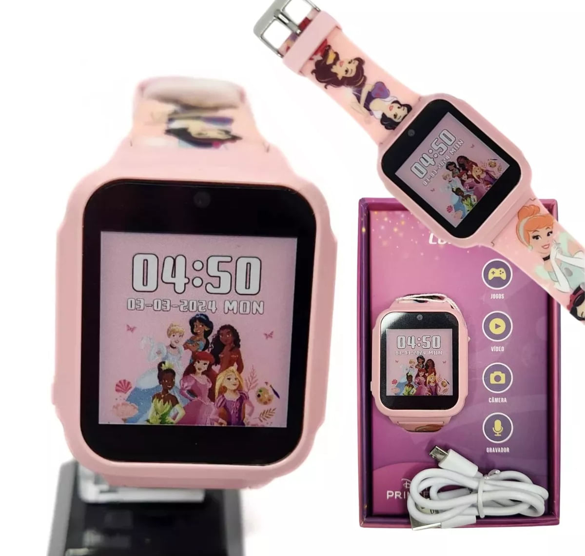 Relógio Interativo Smartwatch Infantil Condor Com Jogose Câmera