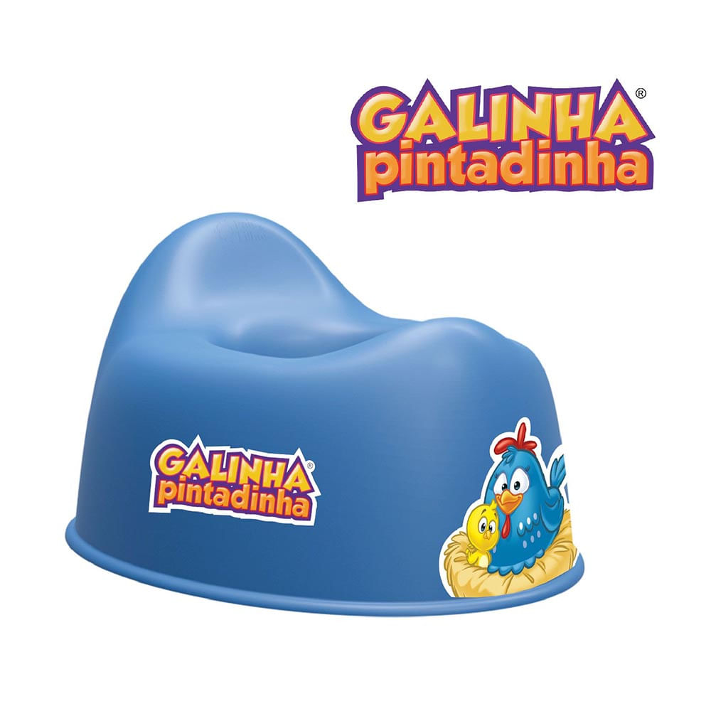 Penico Troninho Infantil Galinha Pintadinha Azul Pais E Filhos