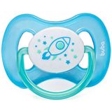 Chupeta Silicone Ultra Soft 6m Comfort Foguete Azul Buba